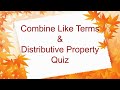 Combining Like Terms and Distributive Property Challenge