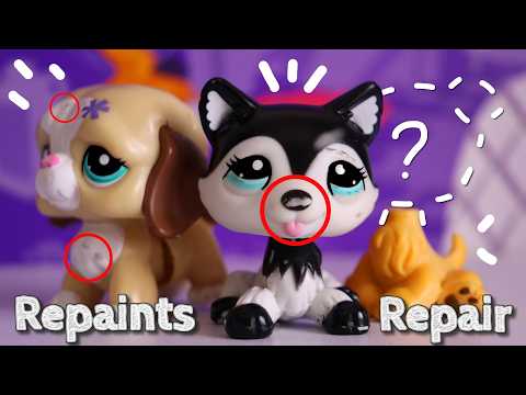 Restoring and Repainting my Damaged LPS | Let's Paint Littlest Pet Shop