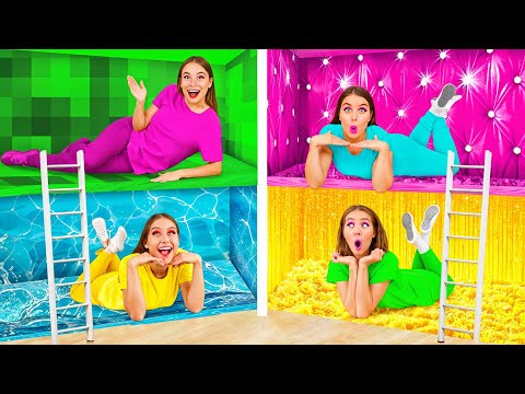 Habitaciones Secretas Bajo la Cama Desafío de Los Cuatro Colores | Momentos Divertidos TeenTeam