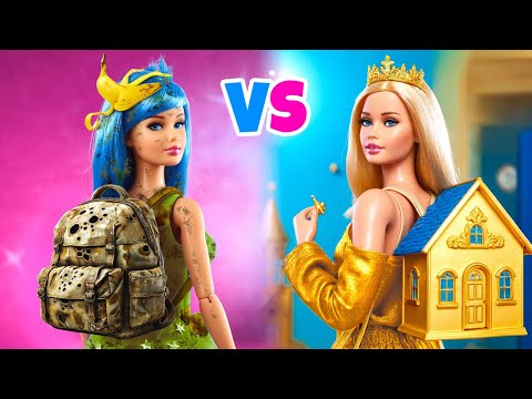 TRANSFORMAREA UIMITOARE A PĂPUȘII 💄💖 Schimbare de look DIY! Barbie săracă vs bogată – 123 GO! SCHOOL