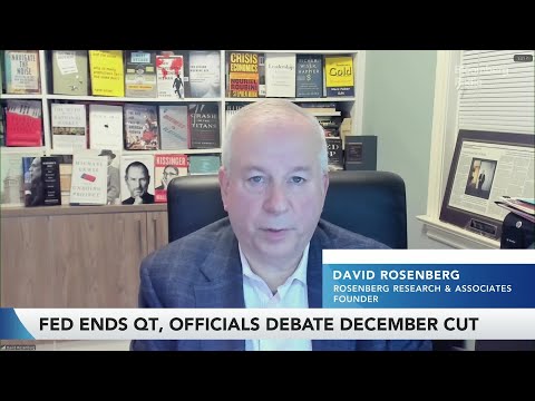 YouTube video thumbnail: David Rosenberg Says the Fed Will cut in December, Shoots Itself in the Foot