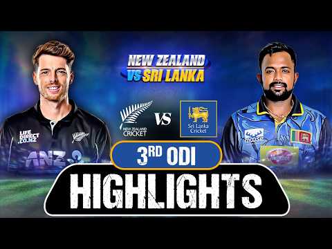 3rd ODI | Highlights | Sri Lanka Tour Of New Zealand | 11th January 2025