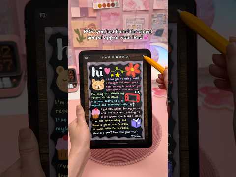the cutest penpal app on iPad 😍💌 apple pencil | iPad calligraphy | iPad apps