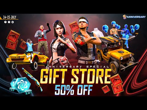 Gift Store 50% off Confirm Date🔥🥳| Less is More Top Up Event | Free Fire New Event | ff new event
