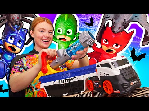 Paw Patrol und Irene für Kinder - Halloween Folge. Wovor fürchten sich die PJ Masks? Spielzeug Video