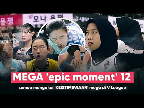 terpental Setelah Coba Hentikan Back Ataack Mega!! 12 Moment Terbaik MEGA di V League Season 2023/24