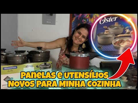 PANELAS E UTENSÍLIOS NOVOS PARA MINHA COZINHA