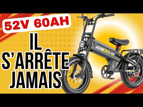 Le Fat bike avec une autonomie de fou (Aniioki A8 pro max)