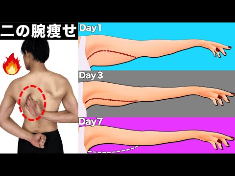 【8分】二の腕スルっと細くなる！肩甲骨ストレッチで痩せスイッチON
