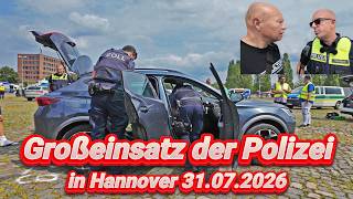 Großkontrolle der Polizei in Hannover am 31.07.2026