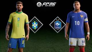 FIFA 26 -  Brasil vs França | Gameplay PC  [4K 60FPS] Amistoso 2026