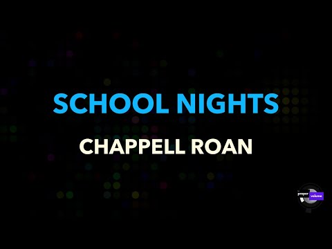 Chappell Roan - School Nights | Karaoke Version