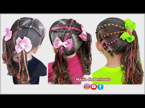 Penteados Fáceis para Festas Junina e Julina 🥰 | Easy & Beautiful Hairstyles for Little Girls 🥰