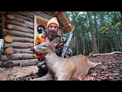 Scope Hunting Whitetail Deer (anyone can do this!!!) - Catch, Clean and Cook (Start-to-Finish)