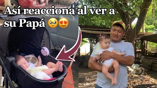 🚨Monse así Reacciona al ver llegar a su PAPÁ 😱| Se pone muy Feliz 😍