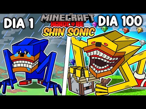 🌀Sobreviví 100 DÍAS Siendo SHIN SONIC en Minecraft HARDCORE!