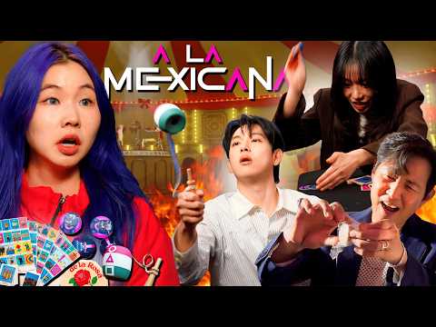JUEGO DEL CALAMAR MEXICANO CON ACTORES DEL SERIE!! Chingu Amiga