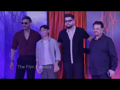 Mumbai: Ajay Devgn with Son & Kumar Mangat Pathak at the trailer launch of Maa