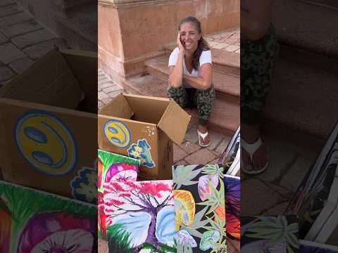 Raising Thousands for Homeless Woman Selling Art