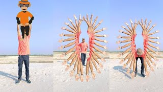 My Hand & body matching vs samosa Eating funny yellow monkey by vfxdipankar Live 💞