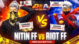 QNA Video 🥵 Riot FF  Versus Nitin FF 🤯 Guess Who Win ? 🤔🥴