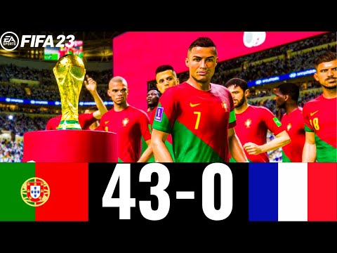 FIFA 23 - PORTUGAL 43-0 FRANCE  | FIFA WORLD CUP FINAL QATAR 2022 | PS5 GAMEPLAY |