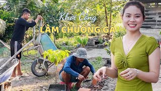 Khởi Công Làm Chuồng Gà - Hương Vào Bếp Làm Món Vịt Kho Riềng Bữa Cơm Gia Đình