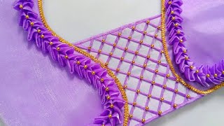 How To Stitch Blouse Gala Design | Simple Model Blouse Cutting and stitching |
