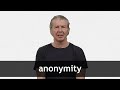 Understanding Anonymity