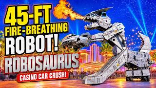 45-Foot Fire-Breathing Robot Dinosaur at a CASINO?!