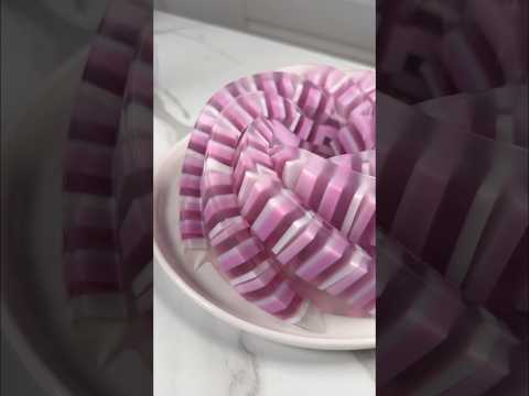 letโs make aesthetic purple jelly ๐๐๐ #asmr #dessert #sweet #jelly #jello #satisfying
