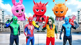 ¡Spider-Man huye de los superhéroes zombis! 🧟‍♂️🕷️