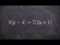 Solving Equations with Distributive Property