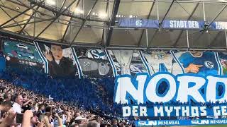 !Choreo!Fans!FC Schalke 04..ich bin für Dich geboren NORDKURVE Ultras GE S04 - SC Paderborn(Lied)
