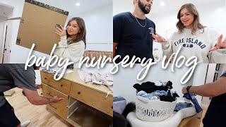 1 HOUR BABY VLOG: HUGE amazon prime day haul, building his dresser & washing his clothes 🥹
