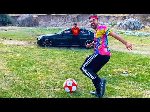 ÜMİDİ ARABAMA ŞUT ÇEKTİ ! ARABAMI KALE YAPTIM ! Futbol Challenge