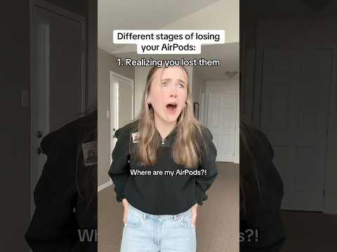 The different stages of losing your AirPods #pov #skit #relatable #comedy