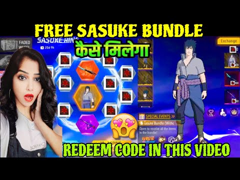 SASUKE RING EVENT FREE FIRE | FREE SASUKE BUNDLE IN FREE FIRE | FREE FIRE NEW EVENT | FF NEW EVENT