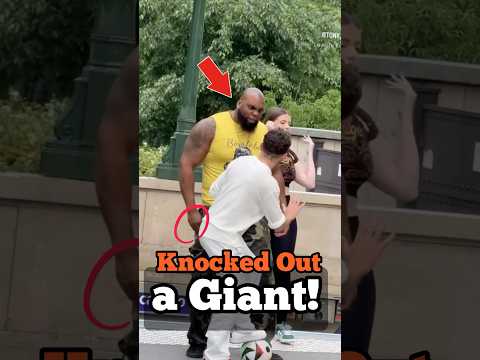 How to Knock Out a Bigger Guy in a Street Fight. #boxing #martialarts #mma #viralvideo #selfdefense