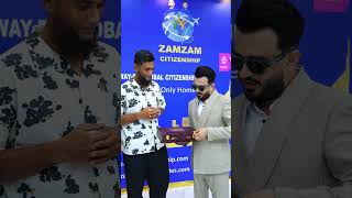 Zamzam Brothers with Mohammad Mahmudullah former Bangladeshi cricketer  #ZamzamCitizenship  #foryou