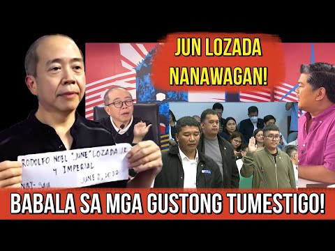 DATING WHISTLEBLOWER JUN LOZADA MAY BABALA SA MGA TETESTIGO SA FLOOD CONTROL! 