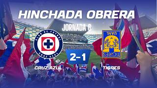 JORNADA 6  CRUZ AZUL VS TIGRES  (HINCHADA OBRERA)