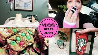 Vlogmas Day 21 + Life After My Car Accident + M&M Cookie Bar Recipe