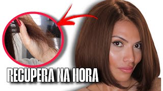 FIOS FINOS e QUEBRADOS NUNCA MAIS😱!ENGROSSA,HIDRATA E RECUPERA NA HORA!