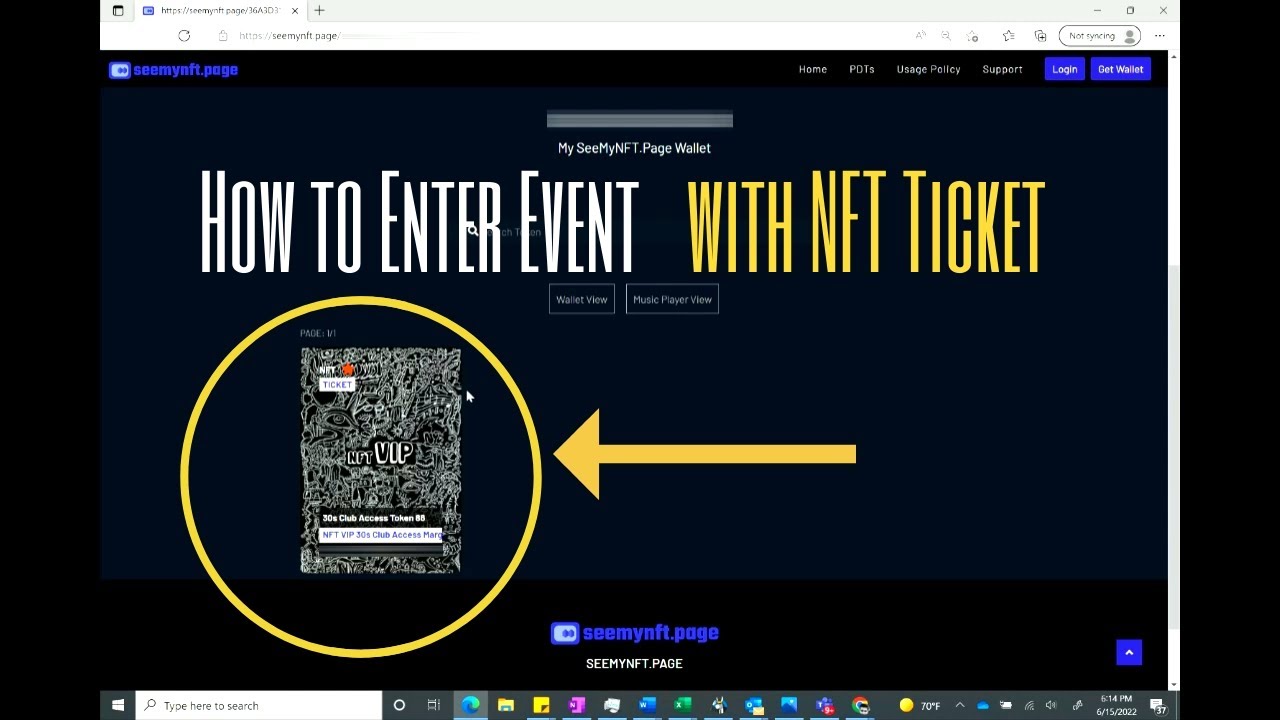 How to Enter Event with NFT Ticket