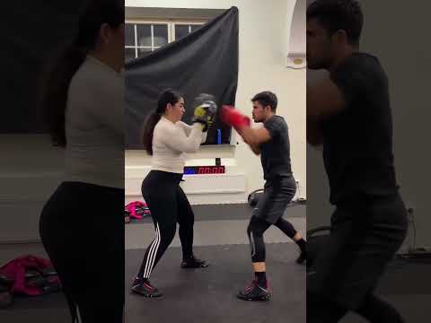 SPEED CHALLENGE  against my sister. Can we make it? #boxing #reels #sports