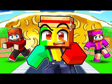 Survivre à un TSUNAMI de Banane sur Minecraft !