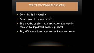 Fire Officer Communications
