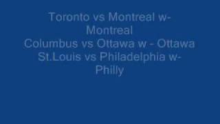 Nhl Picks October 22th 2011-2012