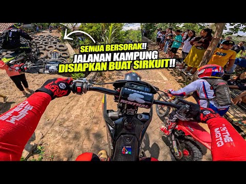 JALAN KAMPUNG DI BLOKADE SEMENTARA !! KARNA DI BIKIN SIRKUIT ANAK TRAIL !! (Pungging #1)